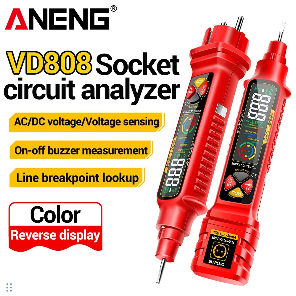 Circuit Breaker Finder - Socket Circuit Analyzer ANENG VD808 AC/DC