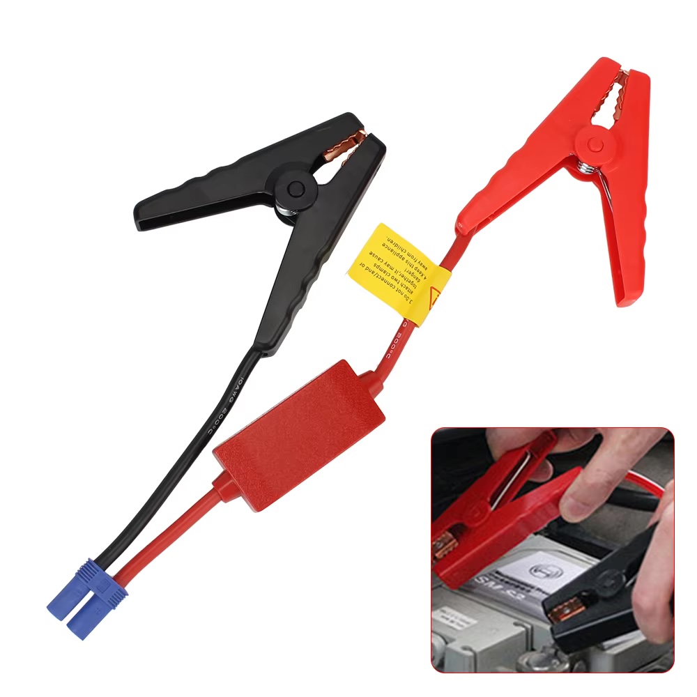 Cable Staple Clip - Emergency Battery Jump Cable Clamps With