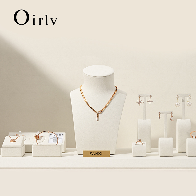 Home Improvement Outlet Stores - Oirlv Beige Jewelry Display Stand for