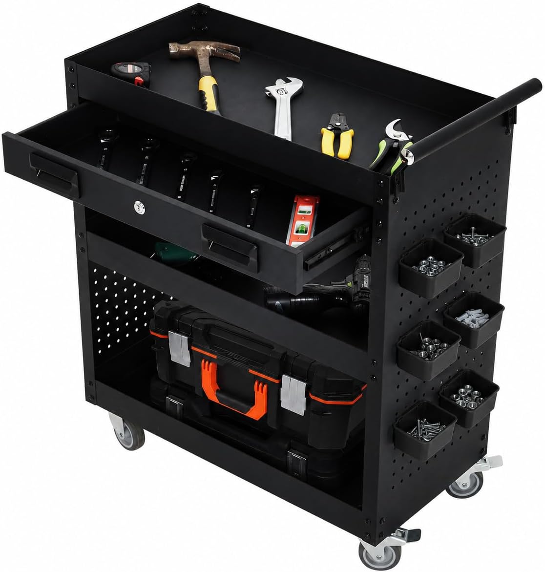 Home Improvement Outlet Stores - Tacleekii 27inch Tool Cart with Wheels