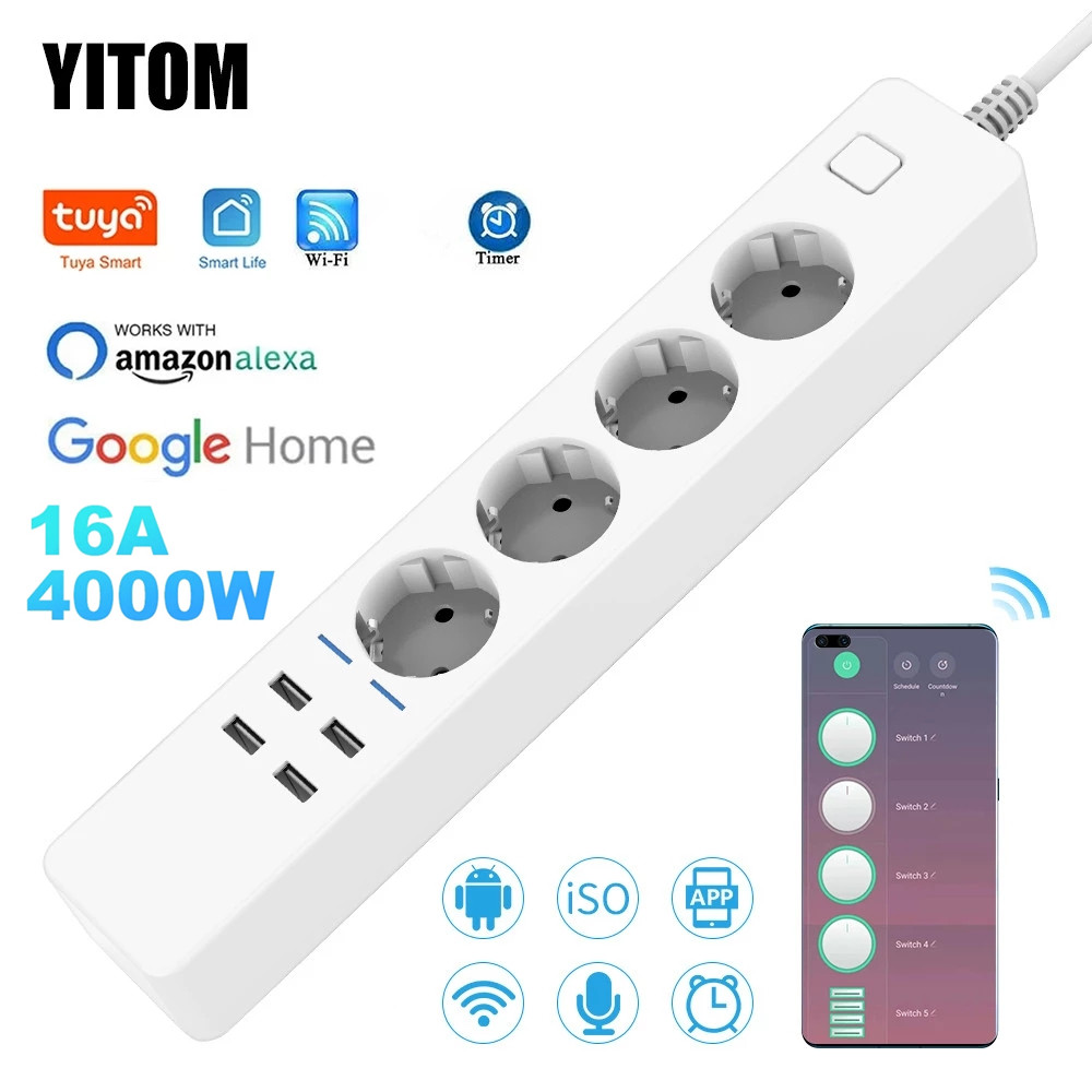 Home Improvement Outlet - Smart Power Strip Wifi 4 EU