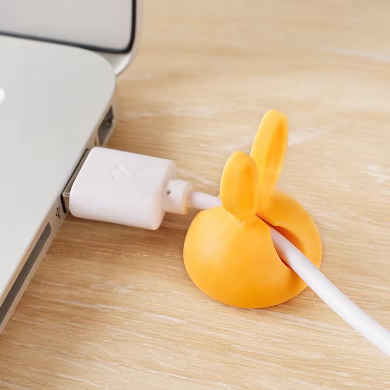 Cute Rabbit Ear Cable Manager  - Cable Staple Clip review and price