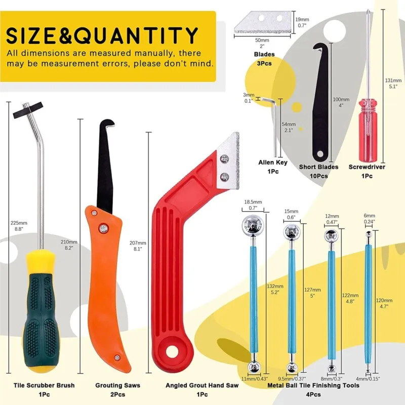 Grout Removal Tools 22 Pcs  Se - Grout Saw Removal review and price