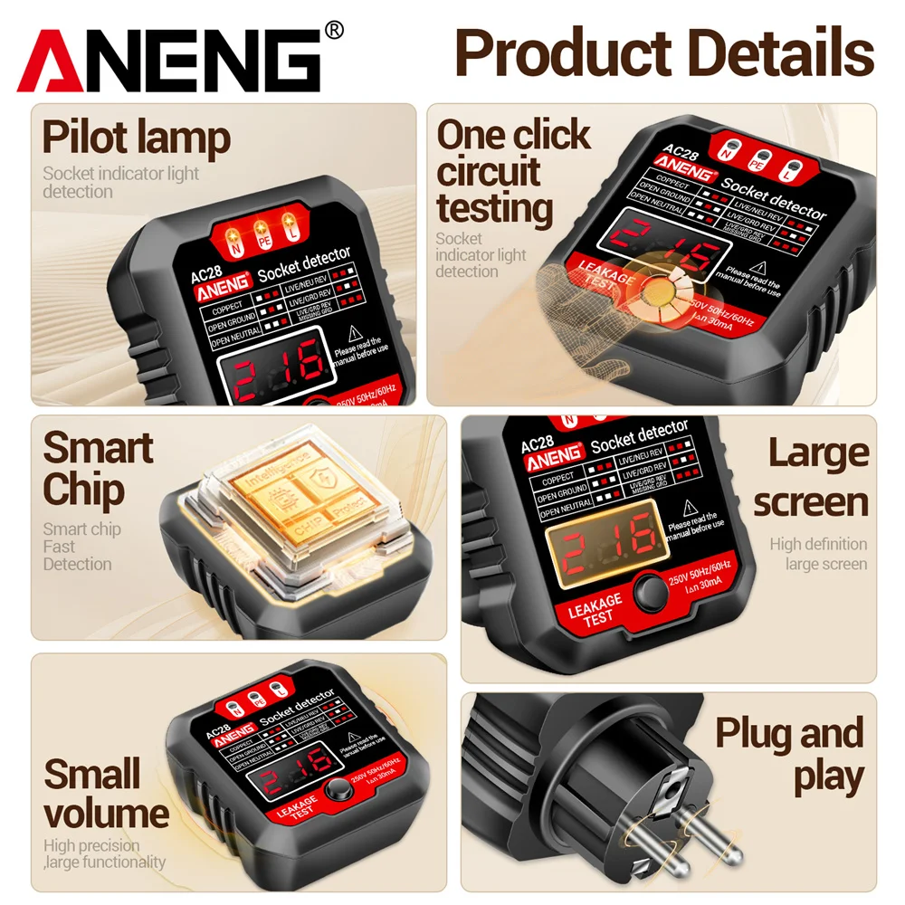 Socket Polarity Detector Volta - Circuit Breaker Finder review and price