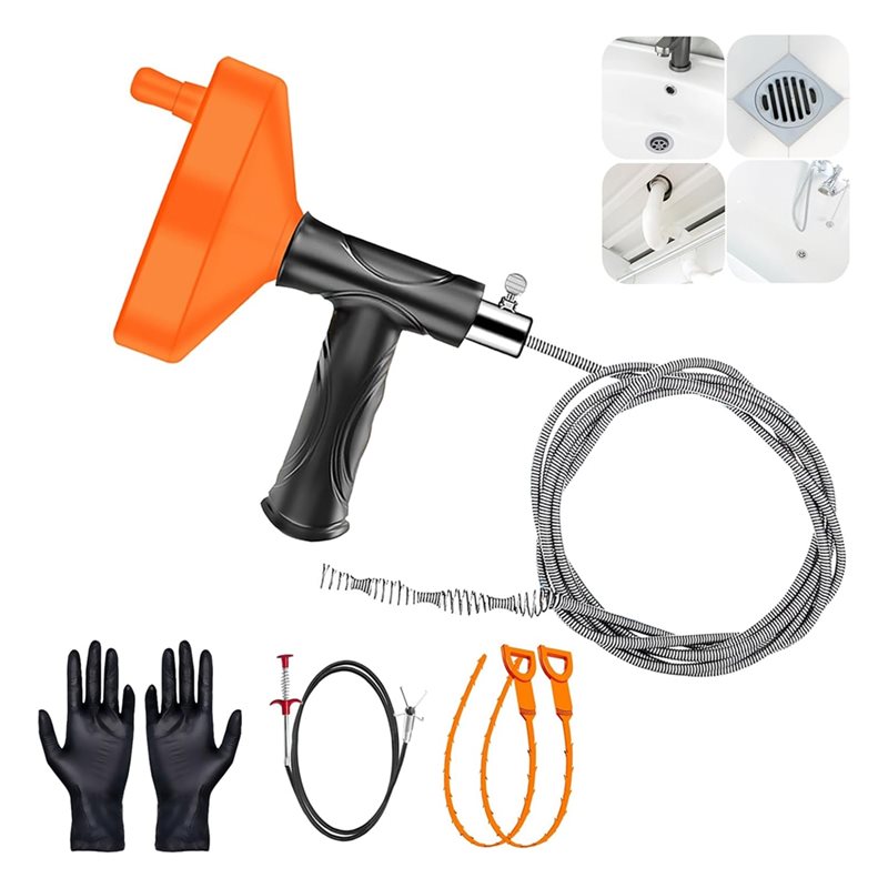 ABGH-Drains Snake Auger 33 Ft  - Plumbing Snake Drain review and price