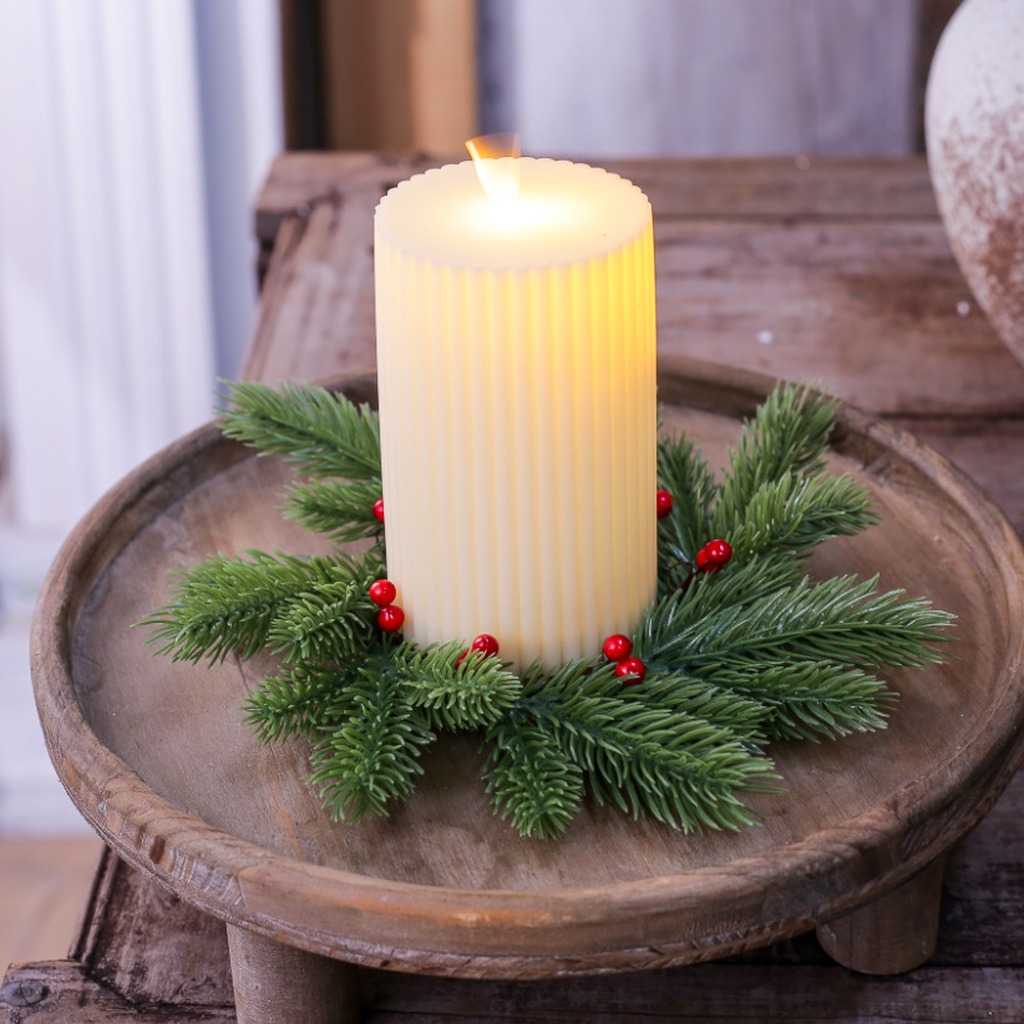 Red Berry Candle Wreath Natura - Home Improvement Store review and price