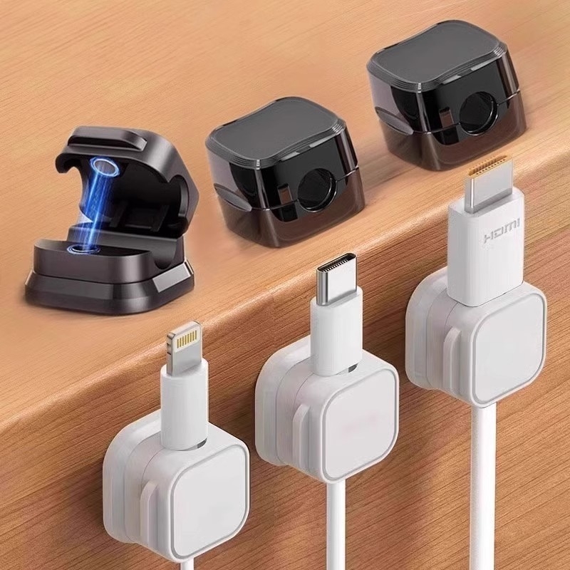 Magnetic Cable Organizer Deskt - Cable Staple Clip review and price