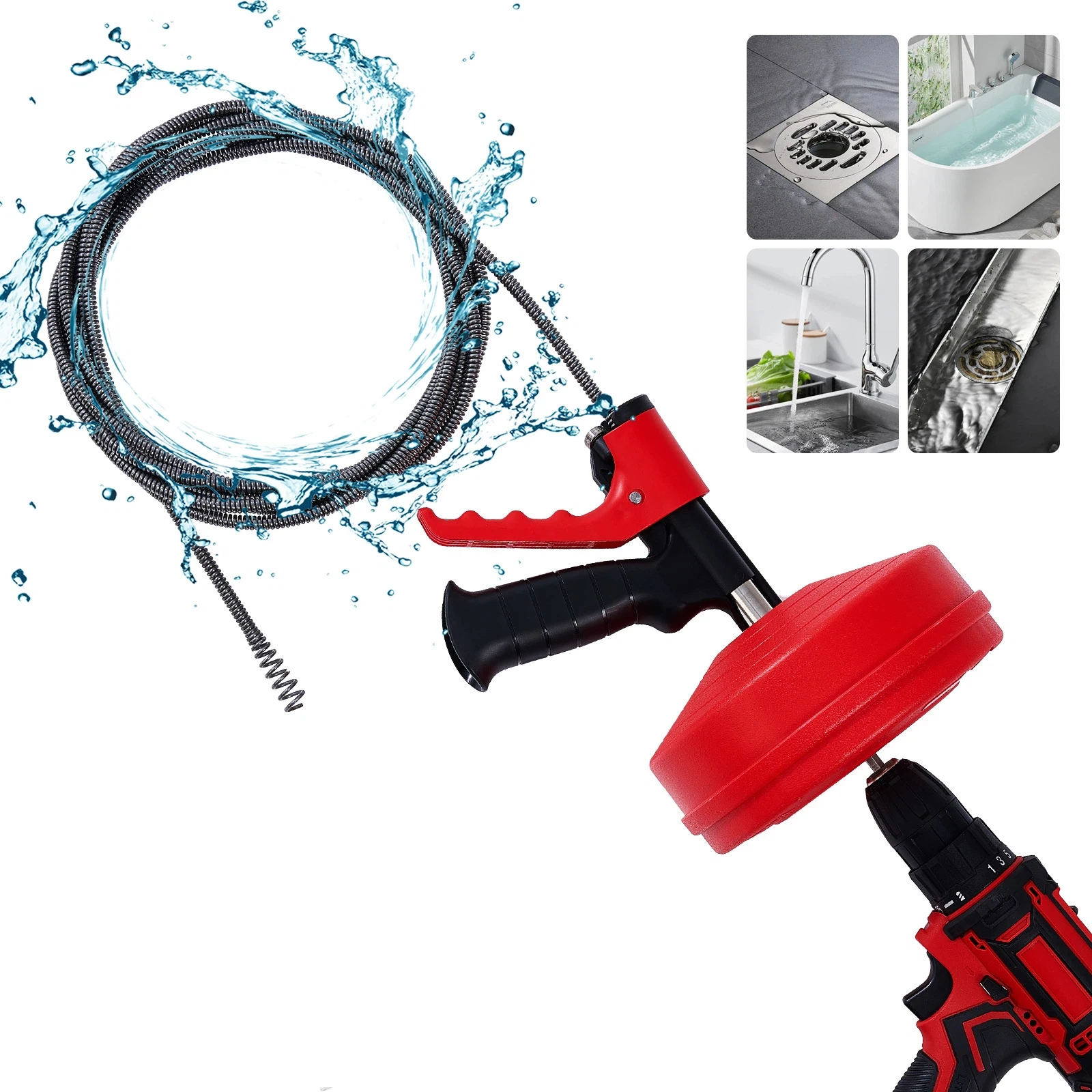 Professional Drain Snake Auger - Plumbing Snake Drain review and price