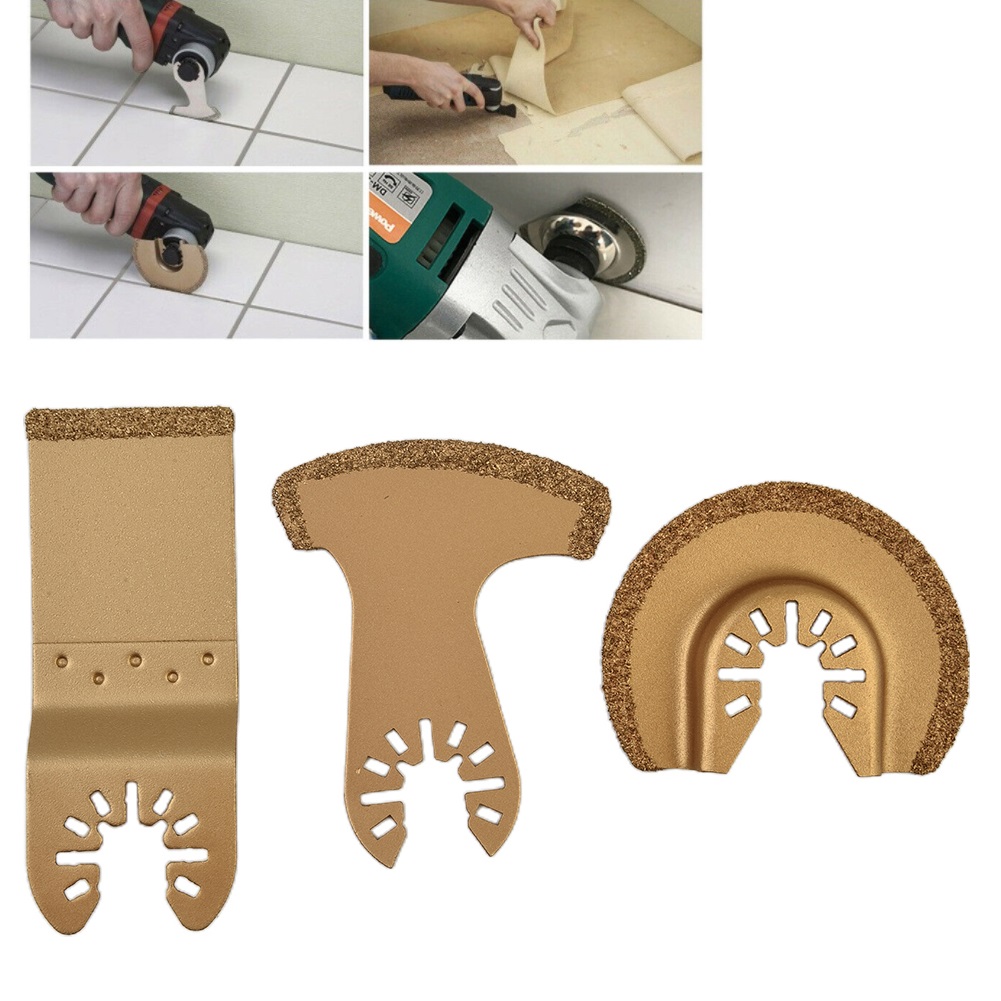3pcs Carbide Oscillating Multi - Grout Saw Removal review and price