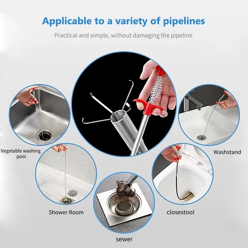 Flexible Spring Snake Drain Pi - Plumbing Snake Drain review and price