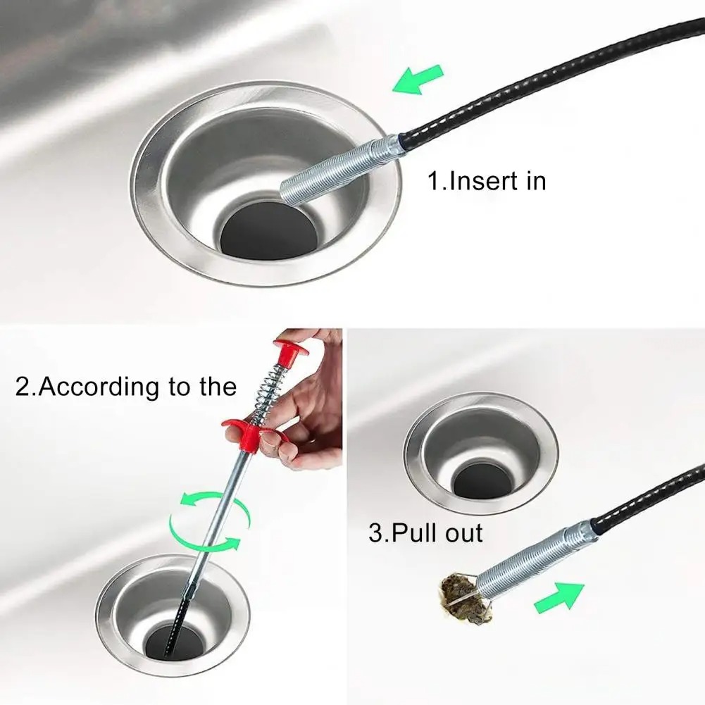 Flexible Spring Snake Drain Pi - Plumbing Snake Drain review and price